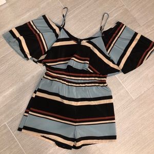 Stripped Romper